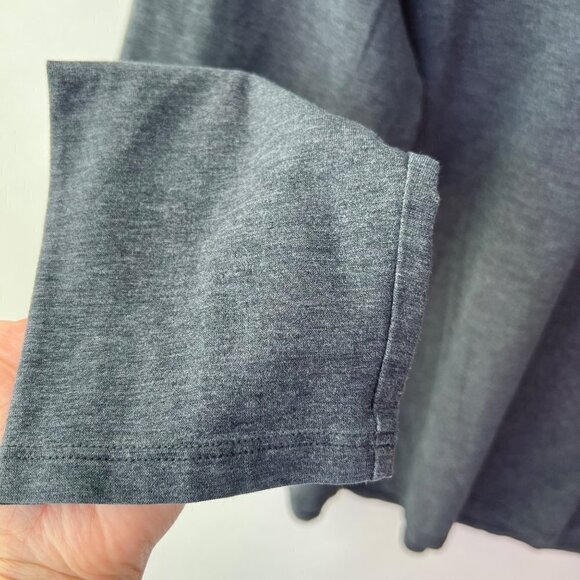 ❤️ Lululemon 5 years basic long sleeves Henley in dark heather gray Size XXL A93 - Picture 6 of 9